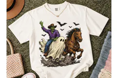 Zombie Cowboy Ghost Rider Halloween PNG Product Image 2