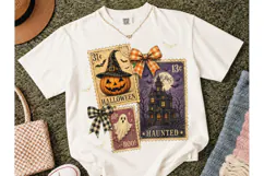 Halloween Vintage Stamp PNG Shirt Design Product Image 2