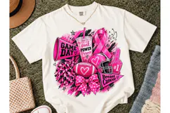 Game Day Breast Cancer PNG Shirt Design Product Image 2