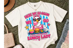 Lunch Lady Duck PNG Funny Back to School Product Image 2