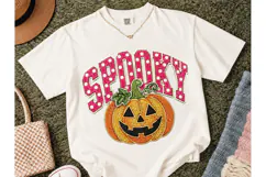 Spooky Pumpkin Halloween PNG Tee Design Product Image 1