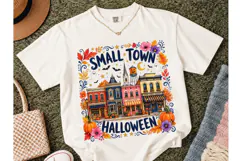 Small Town Halloween PNG Shirt Design Product Image 2