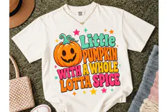 Little Pumpkin Lotta Spice PNG Tee Product Image 2