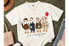 Spooky Goose Horror Halloween PNG Tee Product Image 2