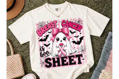 Breast Cancer Boo Sheet Halloween PNG Te Product Image 2