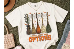 Witch Brooms Halloween PNG Tee Design Product Image 2