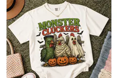 Monster Cluckers Halloween Chicken PNG Product Image 2