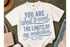 Funny Medication Humor PNG Shirt Design Product Image 2