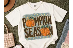 Pumpkin Season Fall PNG Sublimation Tee Product Image 2
