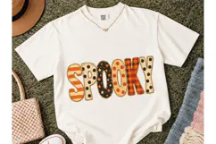 Spooky Halloween Patchwork PNG Tee Desig Product Image 2