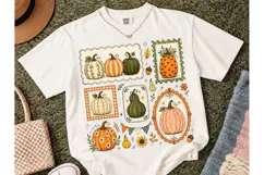 Fall Pumpkin Collage PNG Sublimation Tee Product Image 2