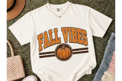 Fall Vibes Pumpkin PNG Shirt Design Product Image 2