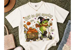Spooky Frog Halloween PNG Tee Design-Spooky Frog Halloween P Product Image 2
