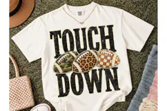 Touchdown Football PNG Sublimation Tee Product Image 2