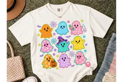 Cute Ghost Halloween PNG Shirt Design Product Image 2