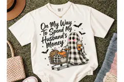 Halloween Ghost Shopping PNG Tee Design Product Image 2