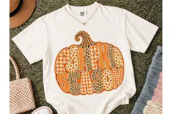 Pumpkin Season Fall PNG Sublimation Tee Product Image 2