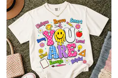 You Are Enough Teacher PNG Sublimation T Product Image 2