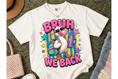 Bruh We Back Funny Duck PNG Tee Design Product Image 2