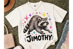 Jimothy Raccoon PNG Funny Tee Design Product Image 2