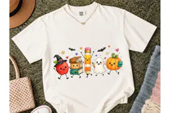 Halloween Teacher Cute Characters PNG Te Product Image 2
