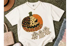 Halloween Pumpkin Ghost PNG Tee Design Product Image 2