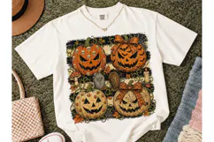 Halloween Pumpkin Quad PNG Sublimation Product Image 2