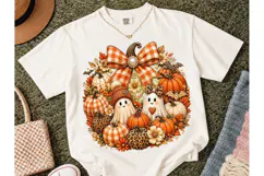 Halloween Ghost Pumpkin PNG Sublimation Product Image 1