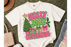 Holly Jolly Christmas PNG Shirt Design Product Image 2