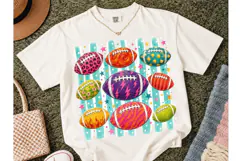 Colorful Football PNG Sublimation Design Product Image 2