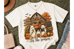 Tis The Season Halloween Ghost PNG Tee Product Image 2
