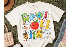 Back to School Kawaii PNG Shirt Design Product Image 2