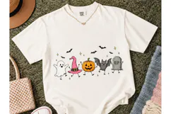 Halloween Dancing Characters PNG Tee Product Image 2