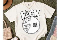 Fck You Pie Chart Funny PNG Tee Product Image 2