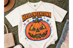 Halloweentown Est 1998 Pumpkin PNG Tee Product Image 2
