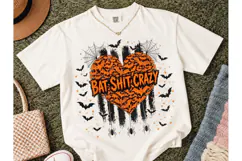 Bat Shit Crazy Halloween PNG Tee-Bat Shit Crazy Halloween PN Product Image 2