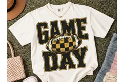 Game Day Football PNG Sublimation Tee Product Image 2