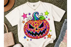 Leopard Jack-o-Lantern Halloween PNG Product Image 2