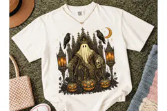 Gothic Ghost King Halloween PNG Tee Product Image 2