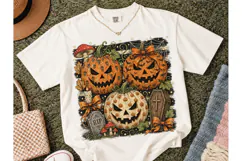 Halloween Pumpkin Jack-O-Lantern PNG Tee Product Image 2