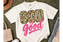 God Is Good Camo Pink PNG Shirt Design Product Image 2