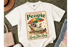 Tolerance For People Zebra Beach PNG Tee Product Image 1