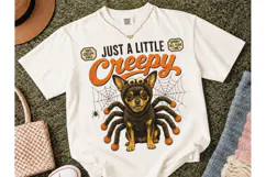 Just A Little Creepy Chihuahua PNG Tee Product Image 2