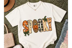 Spooky Halloween Pumpkin PNG Tee Design Product Image 2