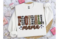 Football Mama PNG Sublimation Tee Design Product Image 3