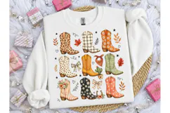 Cowboy Boots Collage PNG Tee Design Product Image 1