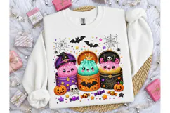 Halloween Kawaii Slime Jars PNG Shirt Product Image 3