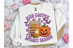 Iced Coffee Spooky Season Halloween PNG Product Image 3