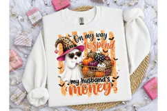 Halloween Ghost Shopping PNG Tee Design Product Image 3