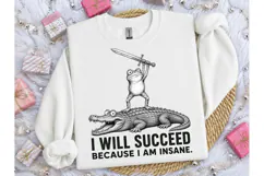Funny Frog Sword Alligator PNG Shirt Product Image 3